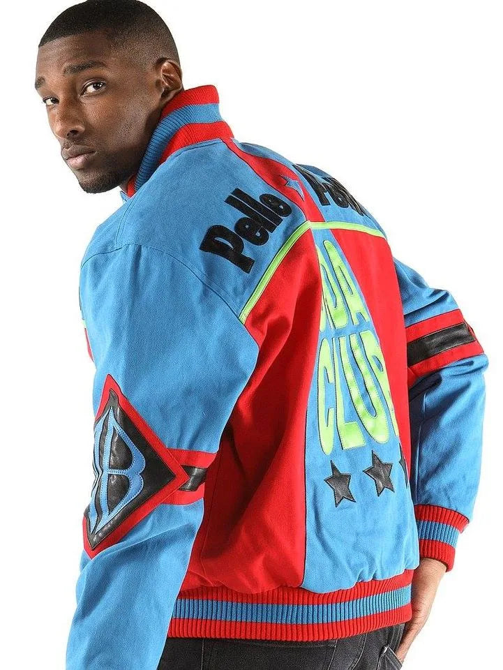 Pelle Pelle Mens Vintage Red & Blue MB Tracksuit image 2