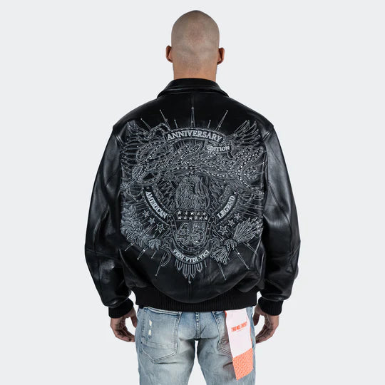 Men’s Pelle Pelle American Legend Leather Jacket Black image 1