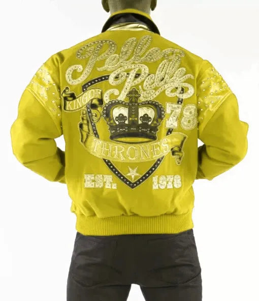 Pelle Pelle Yellow King Of Thrones 1978 Jacket image 1