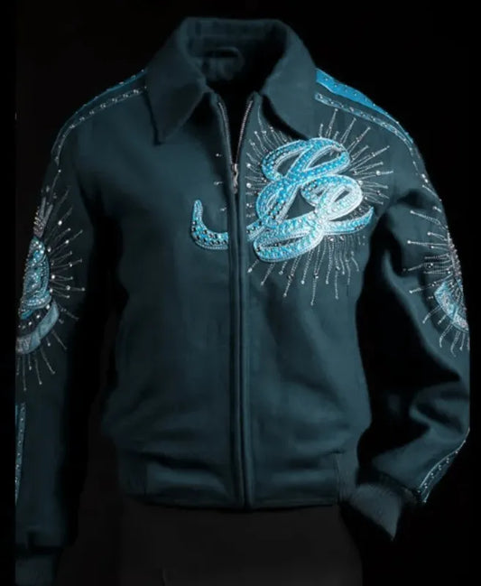Pelle Pelle 35th Anniversary Turquoise Wool Jacket image 0
