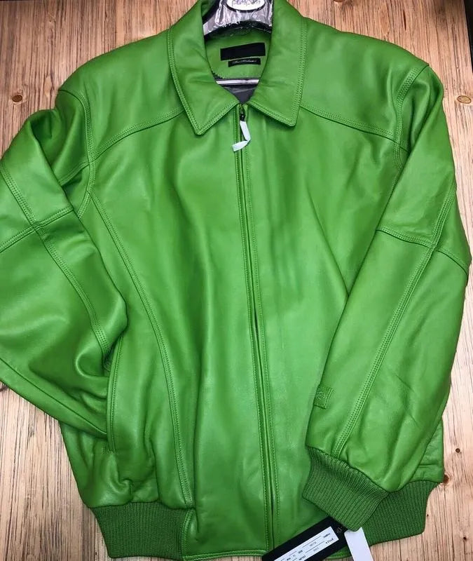 Pelle Pelle Renegade Rare Green Leather Jacket image 0