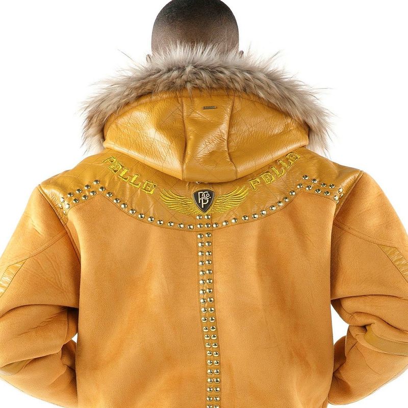 Pelle Pelle Fur Hooded Woolen Jacket image 1