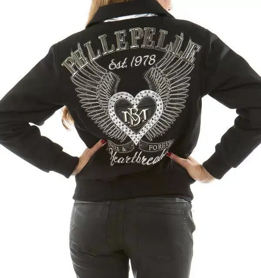 Black Pelle Pelle Heart Breaker Wool Jacket image 0