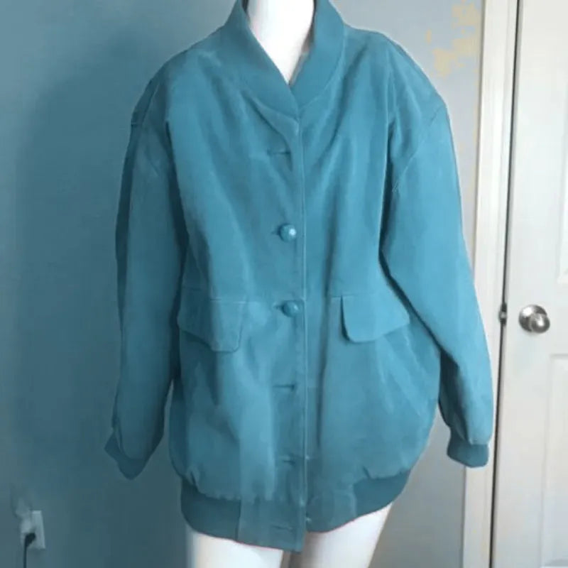 Pelle Pelle Vintage New York Milano Light Blue Jacket image 0