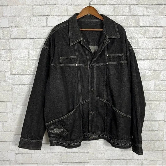 Pelle Pelle Marc Buchanan Charcoal Denim Jacket image 0