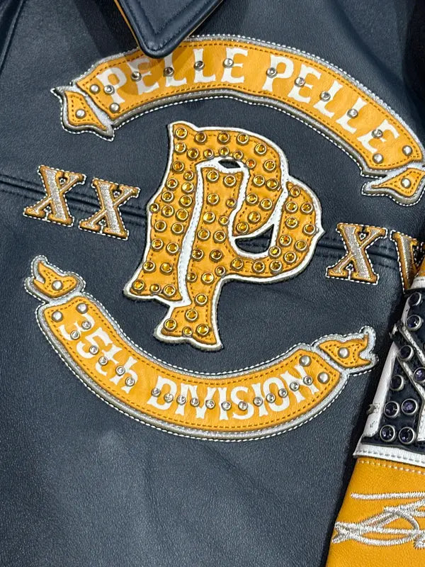 Pelle Pelle Yellow Panther Leather Jacket image 3