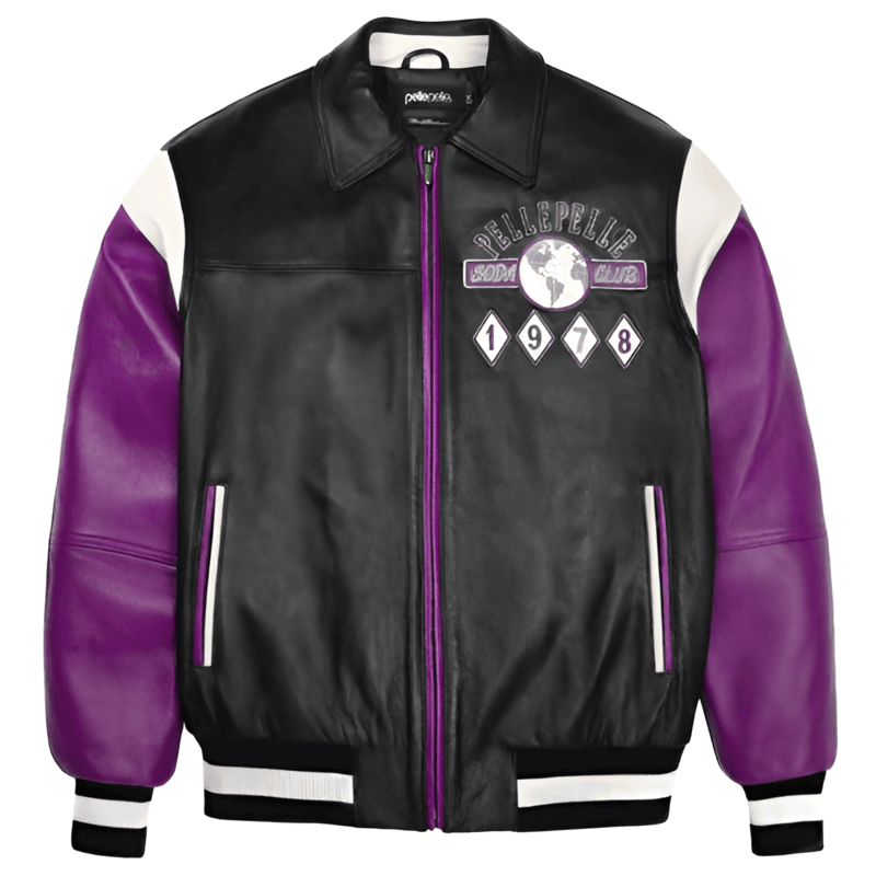 World Famous Soda Club Purple Plush Jacket image 1