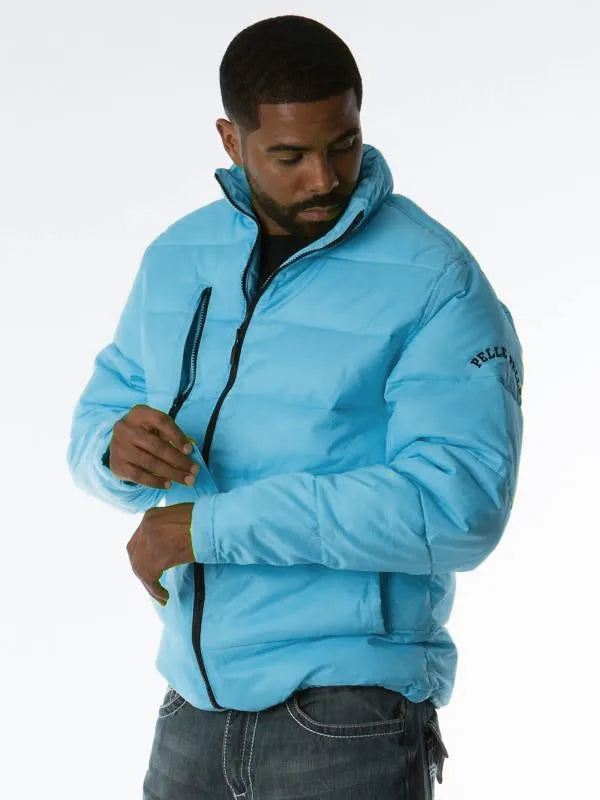 Pelle Pelle Mens March Buchanan Turquoise Puffer Jacket image 0