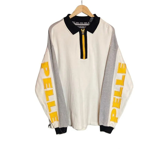 Vintage Pelle Pelle Marc Buchanan Diamond Spell Out Pattern Sweatshirt image 0