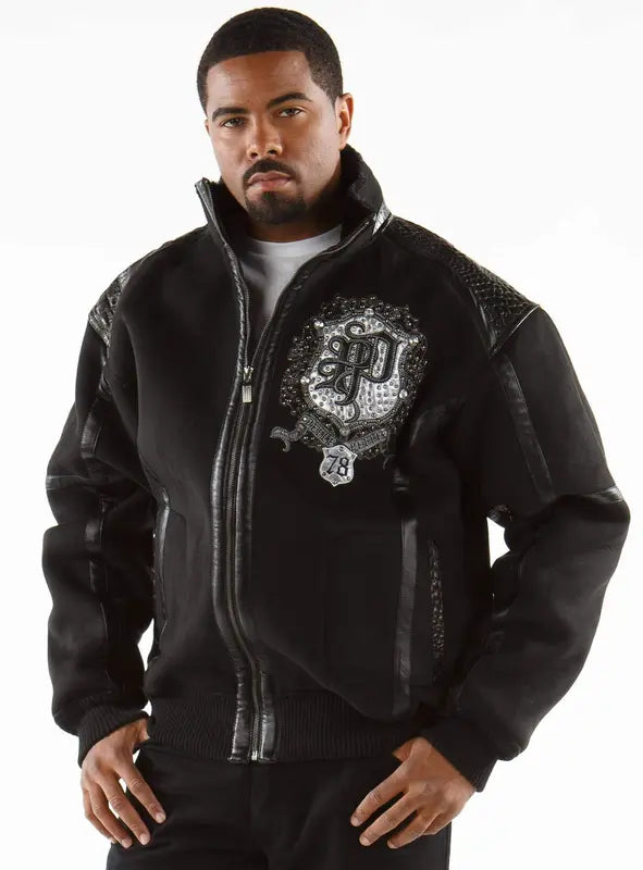 Pelle Pelle Black Fur Hood Legendary Jacket image 0