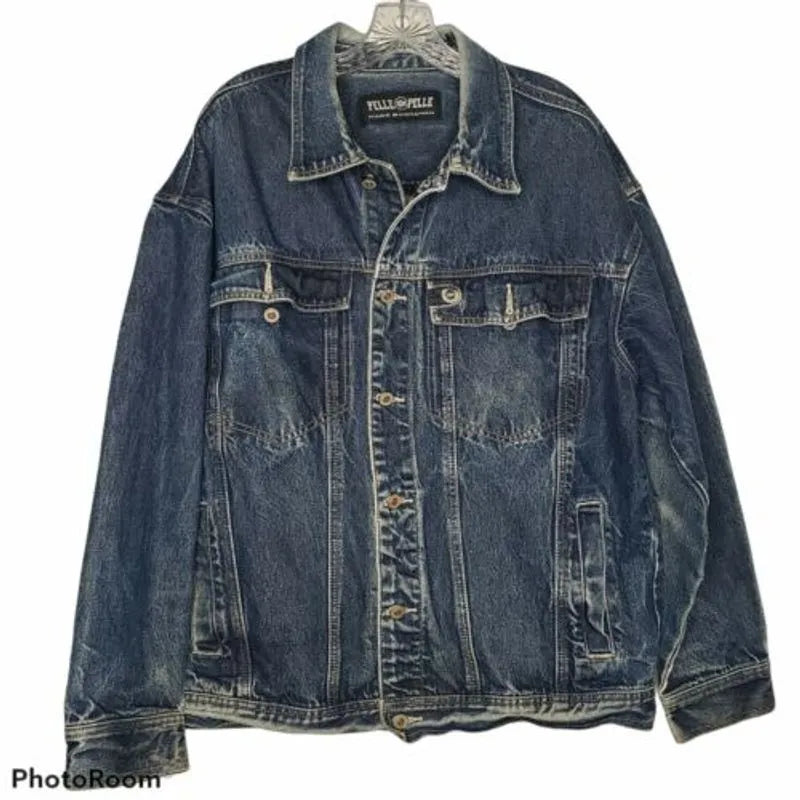 Pelle Pelle Vintage Marc Buchanan Blue Denim Jacket image 0