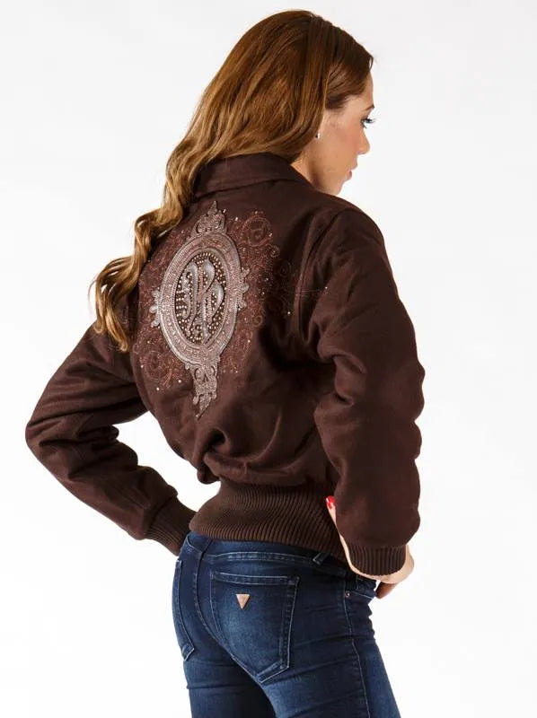 Pelle Pelle Womens PP Crest Brown Jacket image 1