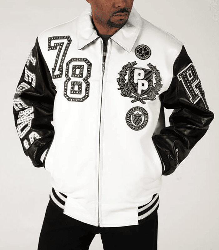 Pelle Pelle Vintage 1978 Black and White Leather Jacket image 0