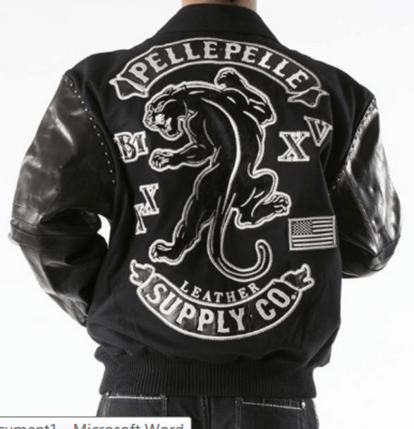 Pelle Pelle Panther Black Woolen Jacket image 1