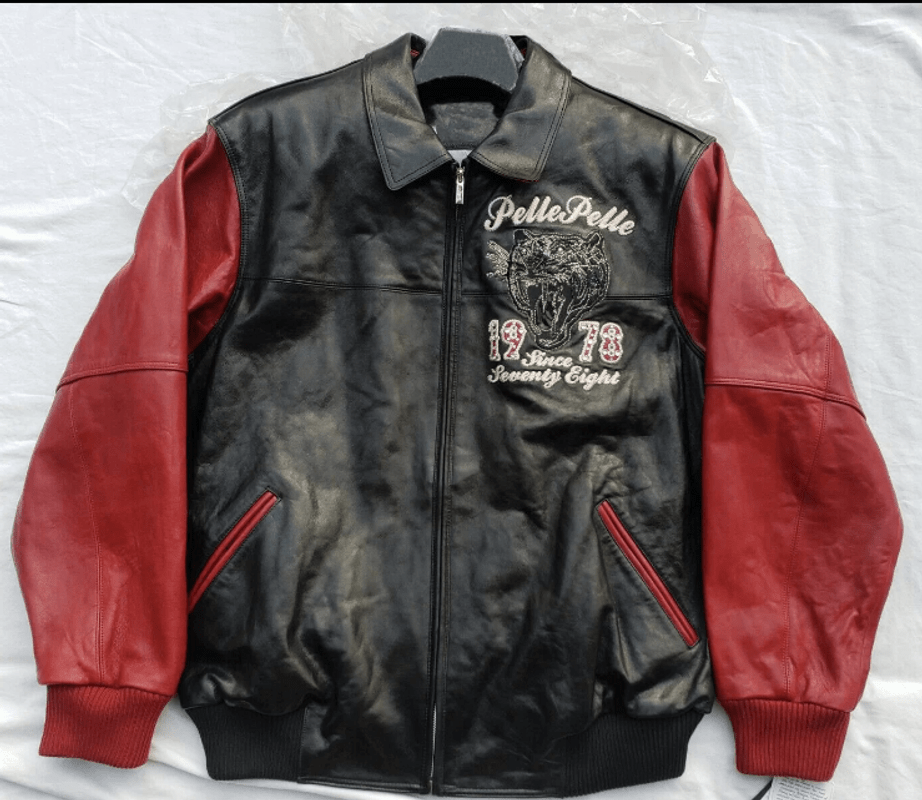 Pelle Pelle Black and Red Leather Jacket image 0