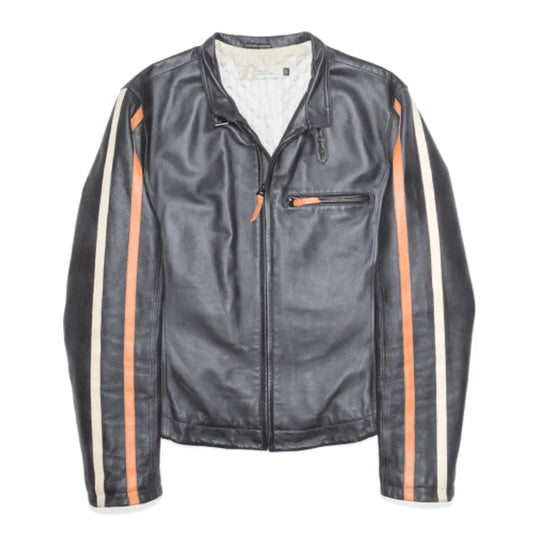 Vintage Pelle Pelle Black 90s Biker Leather Jacket image 0