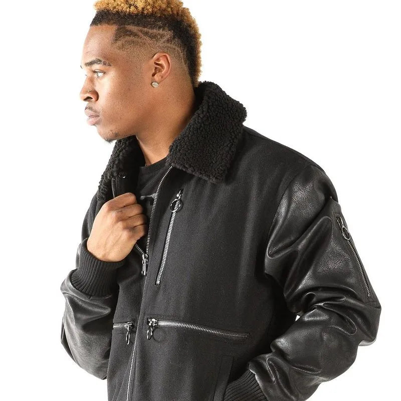 Pelle Pelle Black Bomber Jacket image 2