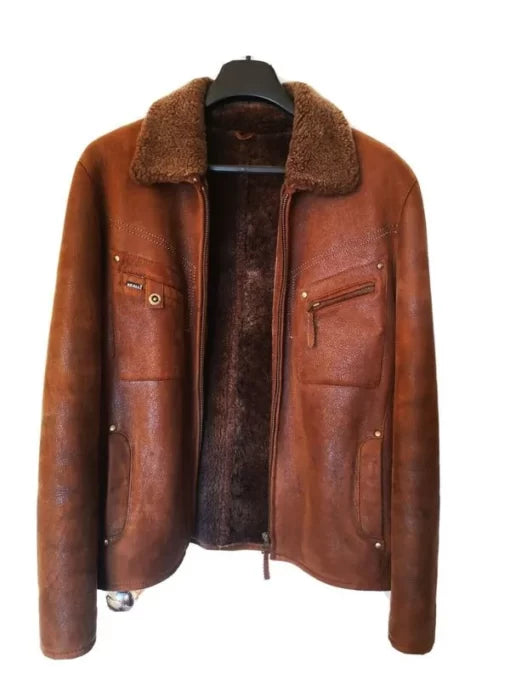 Pelle Pelle Men’s Brown Pea Coat image 0