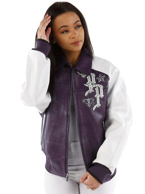 Pelle Pelle Womens Black Label Limited 78 Purple Jacket image 1