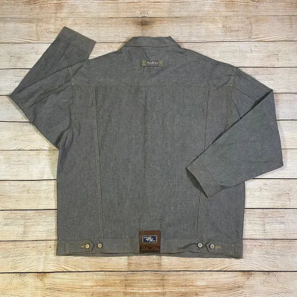 Vintage Dyed Pelle Pelle Gray Denim Jacket image 1
