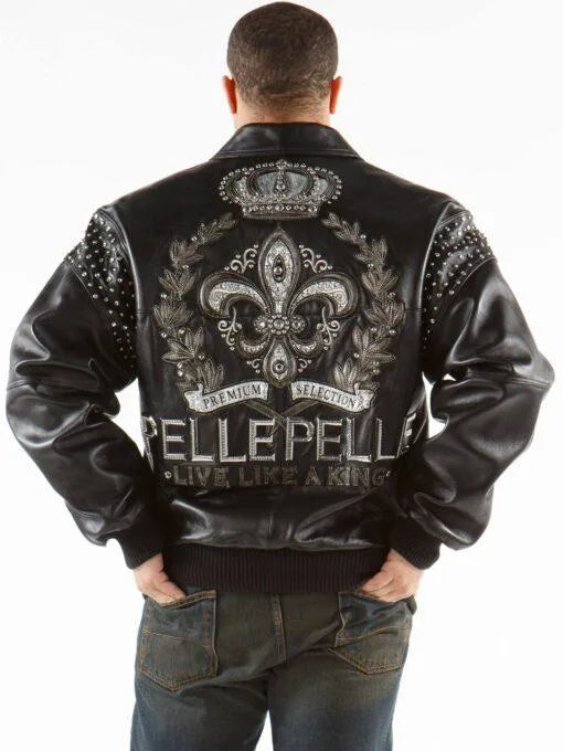 Pelle Pelle Live Like A King Black Leather Jacket image 0