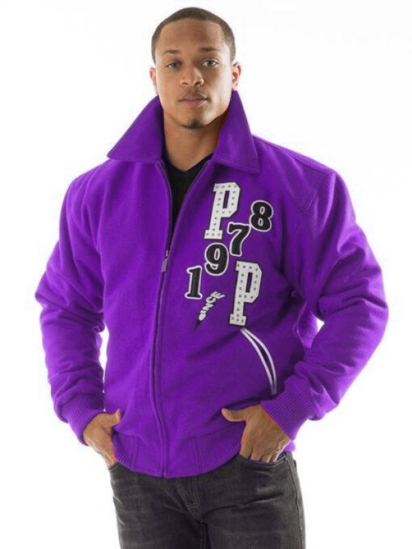 Pelle Pelle Come Out Fighting Purple Tiger Wool Jacket image 1