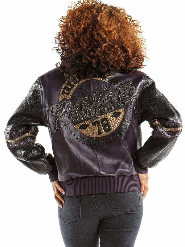Pelle Pelle Womens The Original 78 Purple Leather Jacket image 0
