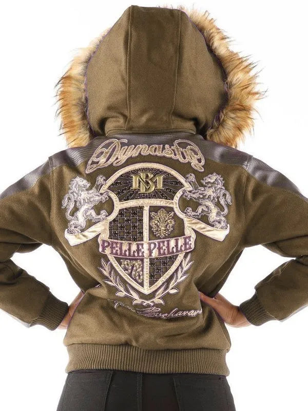 Pelle Pelle Womens Dynasty Brown Hooded Jacket image 1