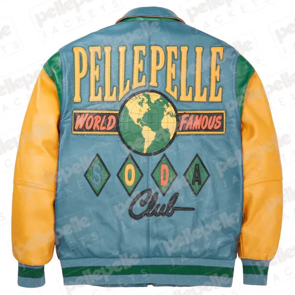 World Famous Multicolor Turquoise Soda Club Plush Jacket image 1