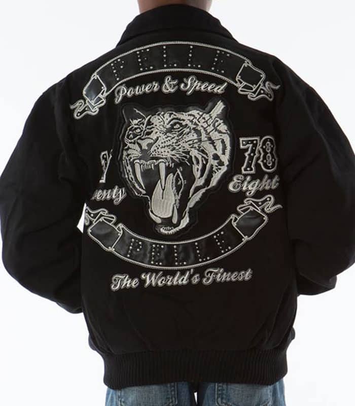 Pelle Pelle Kids Black Tiger Twill Jacket image 0