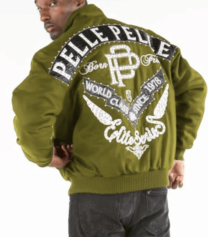 Pelle Pelle Mens Elite Series Olive Jacket image 1