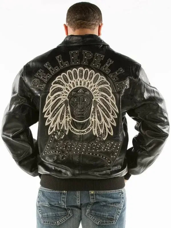 Pelle Pelle Mens Indian Legendary Black Jacket image 0