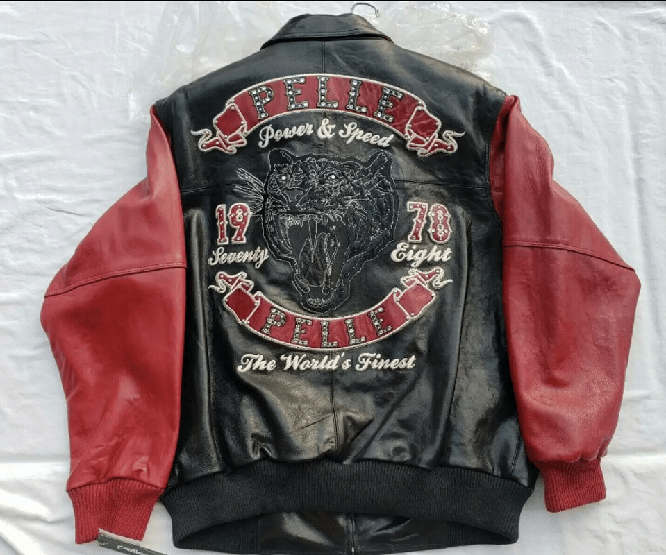 Pelle Pelle Black and Red Leather Jacket image 1