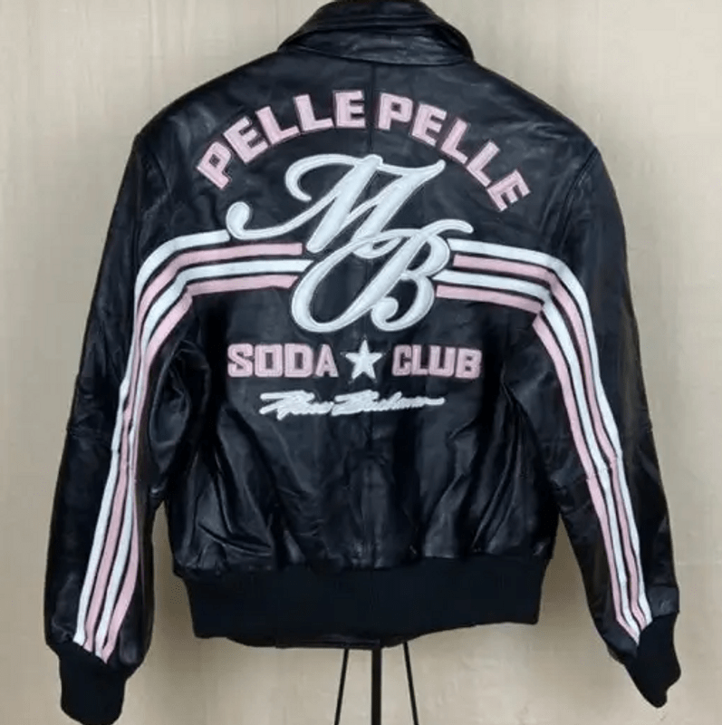 Pelle Pelle Soda Club Black Bomber Jacket image 1