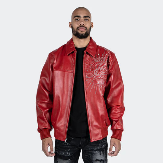 Men’s Pelle Pelle American Legend Leather Jacket Red image 0