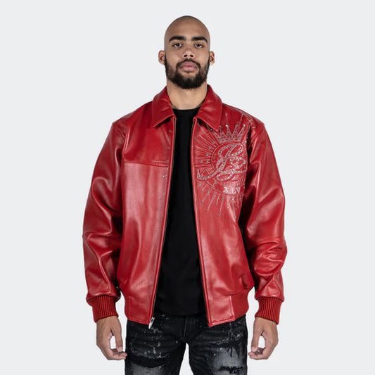 Men’s Pelle Pelle American Legend Leather Jacket Red image 0