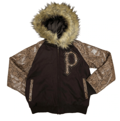 Pelle Pelle Espresso Women`s Snake Print Wool Jacket image 0