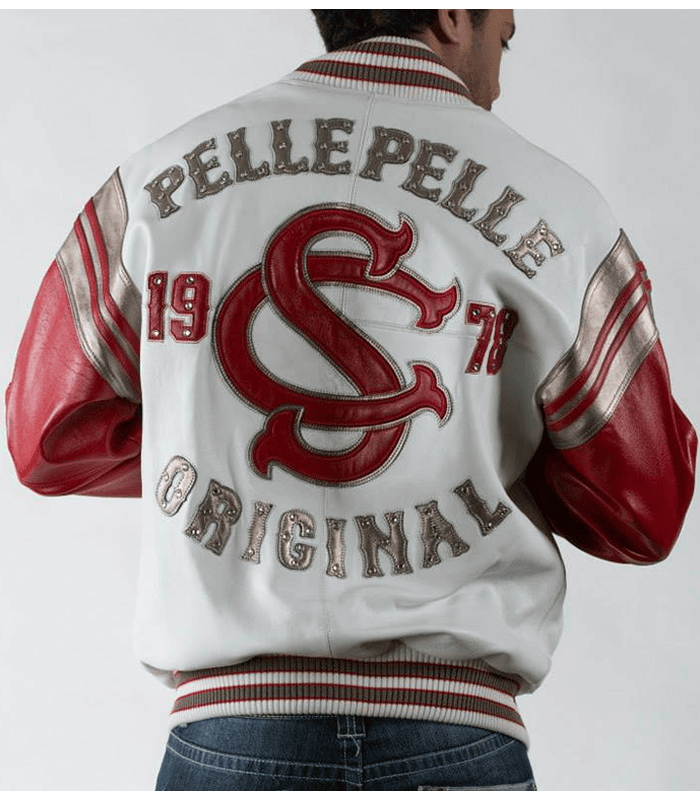 Soda Club Pelle Pelle 1978 Original Red and White Jacket image 0