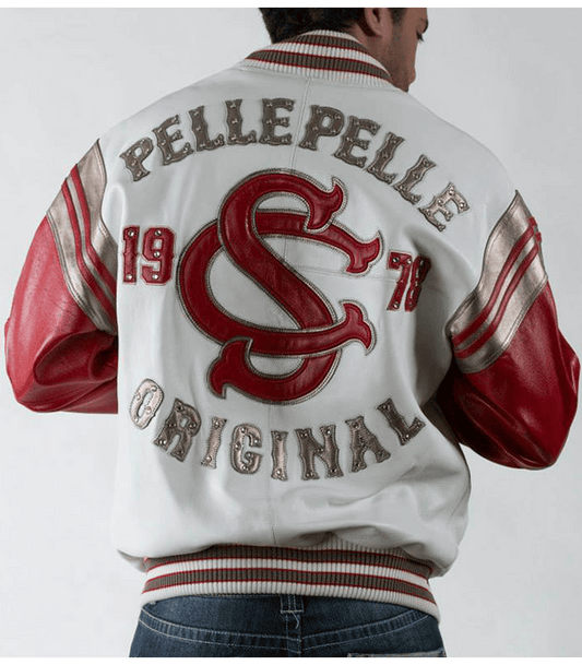 Soda Club Pelle Pelle 1978 Original Red and White Jacket image 0