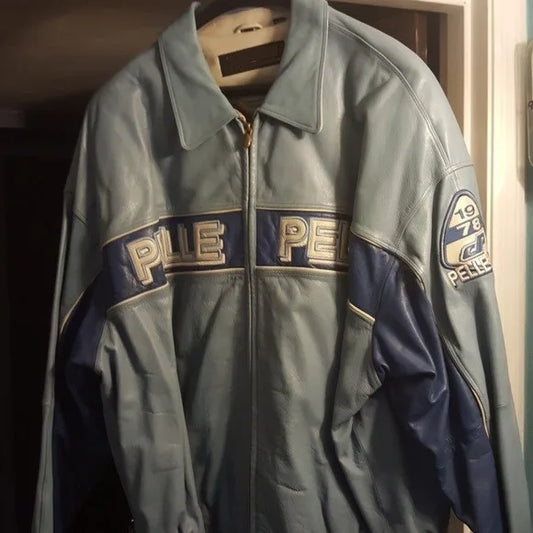 Pelle Pelle 1978 Sky Blue Leather Jacket image 0