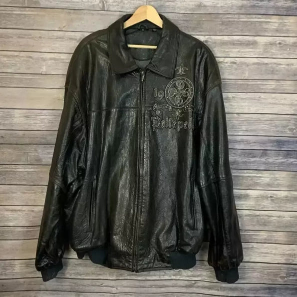 Pelle Pelle Black World Tour Leather Jacket image 1