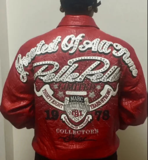 Red Pelle Pelle Greatest Of All Time Leather Jacket image 1