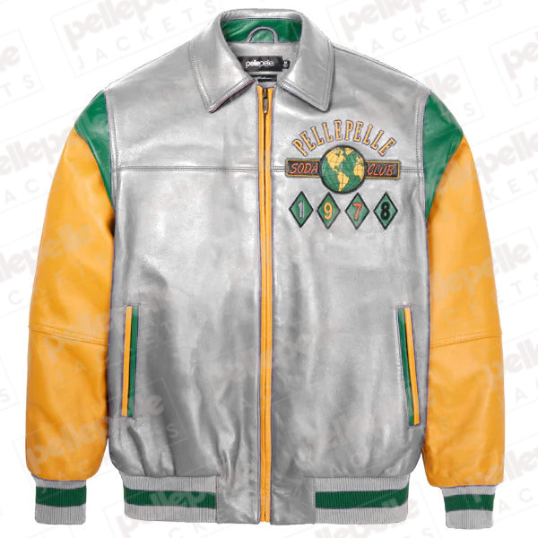 World Famous Multicolor Silver Soda Club Plush Jacket image 1