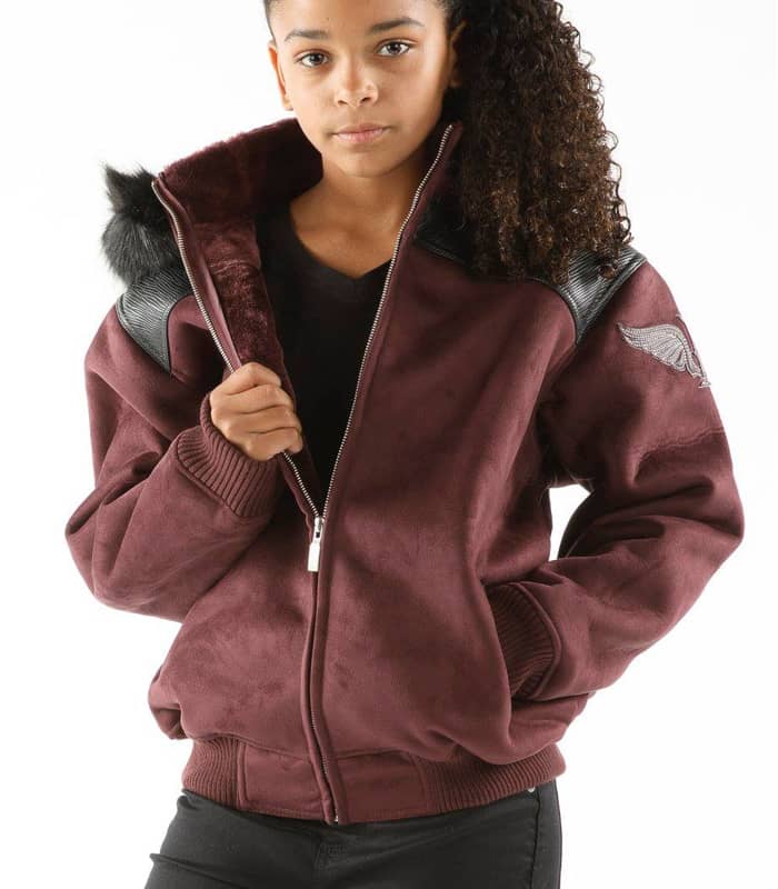 Pelle Pelle Kids Brown Wool Jacket image 0