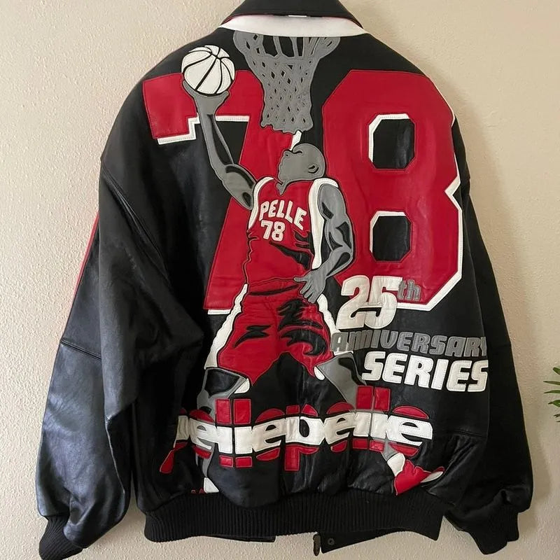 Pelle Pelle Mens 25th Anniversary Series Black Jacket Leather image 0