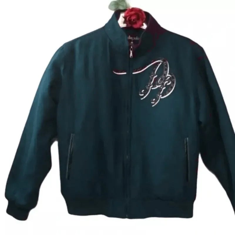 Pelle Pelle Marc Buchanan Teal Wool Jacket image 0
