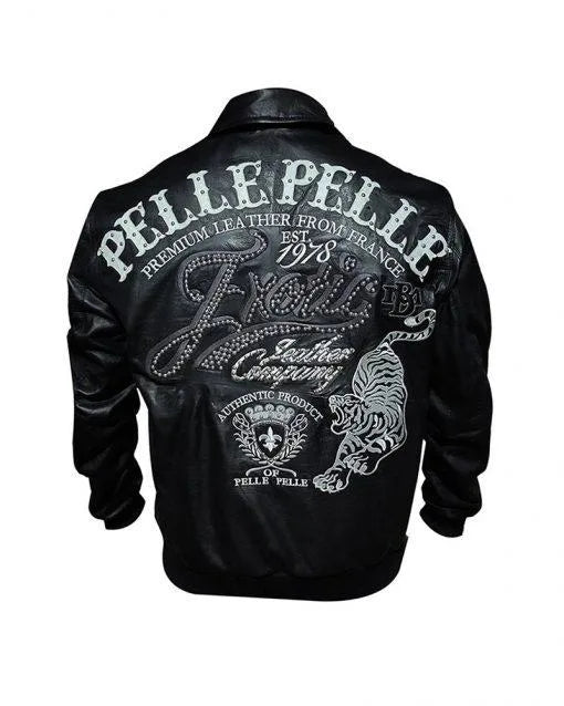 Men Pelle Pelle Exotic Ghost Leather Jacket image 0