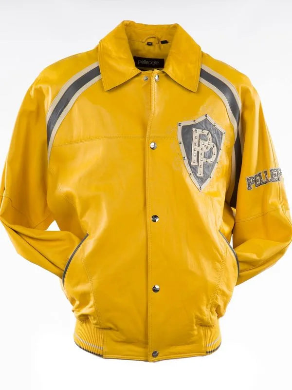 Pelle Pelle Yellow Leather Jacket image 0