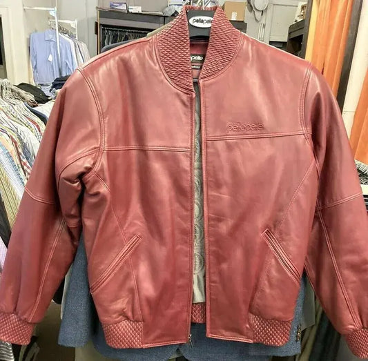 Marc Buchanan Pelle Pelle 1978 Basic Burgundy Leather Jacket image 0