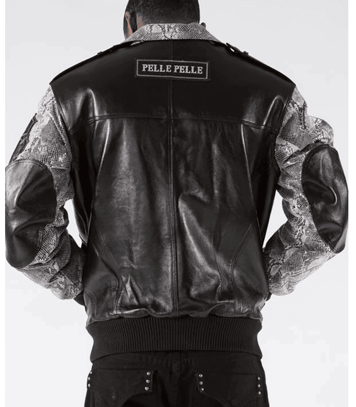 Pelle Pelle Black and Grey Leather Jacket image 2